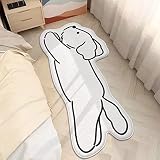 MINDONG Moderne Einfache Feste Farbe Plüsch Teppich, Haus Wohnzimmer Schlafzimmer Sofa Couchtisch, Nachttisch Weiche Yoga-Matte 40x90