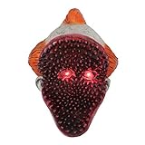 QWEEF Halloween-Maske Latex glühender Cosplay-Kostüm-Maske Horror Halloween LED Perücke for Erwachsene Halloween Cosplay Zubehör (Color : Photo Color, Größe : M)