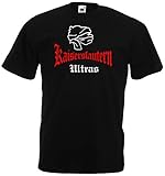 Kaiserslautern Herren T-Shirt Hardcore Hooligan Ultras Schwarz XXXL