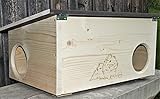 XXXL Premium Meerschweinchenhaus * kein Bausatz * Meerschweinchen Spielhaus Haus 20mm Vollholz Naturbelassen 62cm x 40cm x 29cm Herstellung in Niederbay