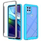 Hongjian Schutzhülle für Motorola Moto G Stylus 5G, doppelschichtige Struktur, Polycarbonat, transp