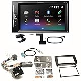 Pioneer DMH-A240DAB Digitalradio Bluetooth USB Autoradio DAB+ Einbauset kompatibel mit Mercedes CLK W209 F