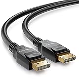 deleyCON 2m DisplayPort 8K Kabel 1.4-1080P 4K 8K UHD - HBR3 HDR 10 DSC 32,4 Gbit/s - 60hz bis 240