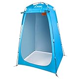 Camping Duschzelt, Pop Up Toilettenzelt Wasserdicht Umkleidezelt, Outdoor Privat Mobile WC Zelt, 120 * 120 * 180 cm, einschließlich Zeltpflock, Stange, Seil, Aufbewahrungstasche, für Camping & B