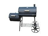 KIUG Profi XXL 90kg-Smoker BBQ GRILLWAGEN Holzkohle Grill Grillkamin 3,5 mm Stahl Profi-QUALITÄT