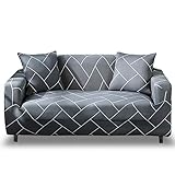 HOTNIU Elastischer Sofabezug 3 Sitzer Sofahusse Strech Sofa Überzug Couch Cover Muster Couchbezug Sofabezüge Schonbezug Couch Antirutsch Hussen für Sofas mit 1 Kissenbezug, Pattern_qhx