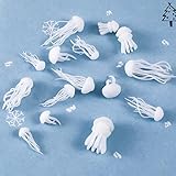 FayTun 20 Stück 3D Mini Quallen Silikonform Füller, Wal Gießform Füller, Resin Filler, Harz Füller, Schmuck Basteln Epoxidharz Füller,Resin Mold Filler für Silikonformen, Handgemachtes Geschenk