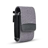 KIWI FOTOS Doppelschichtige Handy-Reisetasche, Umhängetasche, Holster mit Schultergurt, multifunktional, für Smartphone, Powerbank,