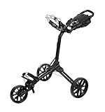 Bag Boy Push Cart Trolley mit 3 Rädern, Nitron, schwarz/schwarz, one S