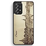 Vintage Panorama Dresden - Silikon Hülle für Samsung Galaxy A52s 5G - Motiv Design Skyline Silhouette Schön - Cover Handyhülle Schutzhülle Case S