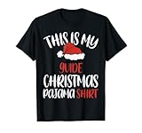 Das ist My Guide Weihnachts-Pyjama-Shirt Weihnachtsmütze T-S