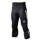 Souke Sports Herren Radhose 3 4 Radsport Lang Fahrradhose 3D gepolsterte Legging Radsport Hosen Radsport Capris für Herbst Frühj