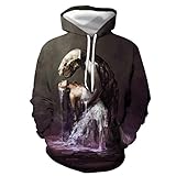 XDJSD Herren Pullover Hoodie Große Größe Paar Pullover Herrenmode Bedruckte Pullover Jacke Damen Pullover Herren Pullover Casual Top