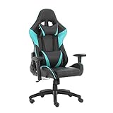Futurefurniture®Gaming Stuhl,gamingstuhl,Gaming Sessel,Gaming Chair,mit Kopfstütze und Lendenkissen,Farbe:B