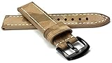 RIOS1931 Douglas Rindsleder Uhrenarmband handgemacht in Deutschland Robust 22mm Sand Camouflag