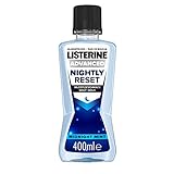 Listerine Advanced Nightly Reset milder Geschmack (400 ml), Mundspülung zur Reminalisierung des Zahnschmelzes, bekämpft über Nacht die Spuren des Tages und reinigt tiefenwirk