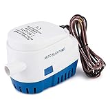 Ctzrzyt Automatische Tauch Pumpe für Kleine Boote 12V 750Gph Auto und Schwimmer Schalter 3/4 Zoll (19Mm) Auslass Durchmesser, Bilge Pump