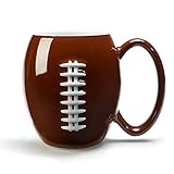 40YARDS American Football Tasse mit erhabener, fühlbarer Football Naht (600 ml) für Kaffee, Tee, Kakao &