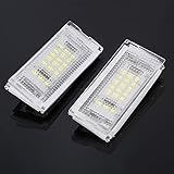 YMANNI Plattenlicht 2 stücke 1. 2V-LED. Number-Kennzeichen Lichtlampen weiße LED CANBUS Auto kein Fehlerwagen-Kennzeichen beleuchtet für BMW E46 4D 1998-2003