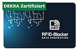 RFID Blocker Karte | DEKRA Zertifiziert | Schutz vor Datendiebstahl | NFC Störsender | Neueste Technologie | Ultra dünnes Design | S