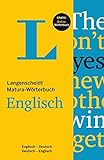 Langenscheidt Matura-Wörterbuch Englisch: Englisch-Deutsch / Deutsch-Englisch. Inklusive Online-Wörterbuch (Langenscheidt Abitur-Wörterbücher)
