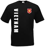 Vietnam WM-2022 T-Shirt Trikot Wunschname Nummer Schwarz L