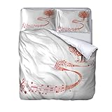 PJDYHA Bettwasche Set 220 x 240 cm Notiz Bedding Deckenbezug 3D Set 3 Teilig 1 Bettbezüge Mikrofaser Bettbezug Mit Reißverschluss 2 Kissenbezug Haltbar B