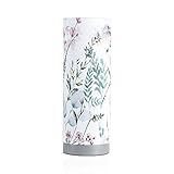 Pauleen 48004 Flowery Romance Tischleuchte max. 20W Tischlampe für E14 Lampen Nachttischlampe Weiß Grün Rosa Blau 230V Stoff/Beton ohne L