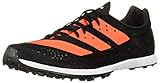 adidas Damen Adizero XC Sprint Laufschuh, Schwarz/Solar Orange/Weiß, 39 1/3 EU