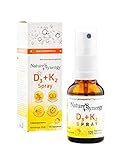 Vitami D3+K2 Spray. 125 Tagesdosen. Keine Konservierungsstoffe, natürliches Erdbeerenaroma. Vitamin D. Im Labor in Deutschland getestet. Hergestellt nach den GMP-Q