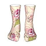 Province Rose Flowers Herren Flauschige Hausschuhe Socken Hohe Elastizität Winter Super Warm Bettsock