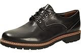 Clarks Herren Batcombe Hall Derbys, Schwarz (Black Leather), 42.5 EU