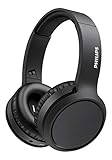 Philips Kabellos Over-Ear Kopfhörer mit Mikrofon/Bluetooth, Noise Isolation, 29 Stunden Spielzeit, BASS Boost-Taste, Schnellladefunktion/Philips Audio H5205BK/00