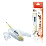 Fieberthermometer Digital von self-diagnostics - flexible weiche Spitze, sanftes Messen für Baby, Kind, Erw