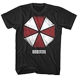 Resident Evil Umbrella Corporation Mens T Shirt Vintage Logo Zombie Gamer Cap