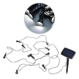 mumisuto Solar-Bodenleuchten, 1 bis 10 LED-Solargartenleuchten im Freien wasserdichte Gartenlandschaftsleuchten für Pathway Yard Deck Lawn Patio Walkway Dek