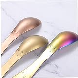 Ruluti 5 stücke 2 in 1 Gabelspoon Combo Set Portable Edelstahl Spork Utensil für Camping Reise Picknick Büro O