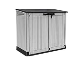 Keter Store it Out Nova Gartenschuppen, Hellgrau mit dunkelgrauem Deck