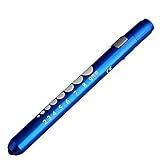 Sayla Diagnostische Pupillenleuchte Penlight, Diagnostikleuchte Wiederverwendbare Medizinische LED Stiftlampe Manometer für Krankenschwestern Ärzte mit Taschenclip (Blau)