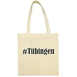 Tasche #Tübingen Größe 38x42 Farbe Natur Druck Schw