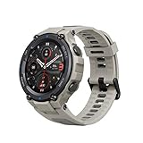 Amazfit A2013 T-Rex Pro Smartwatch mit Herzfrequenz, Schlaf, Stressüberwachung, SpO2 & Temperaturmessung, Militär-Design, 100 Sport-Modi, 18 Tage Akkulaufzeit, 10 ATM wasserdicht, Desert Grey