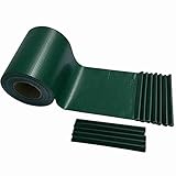 XW-CHUY Sichtschutzstreifen Zaun 35 m x 19 cm PVC Zaunfolie Doppelstabmatte inkl.20 Clips Sichtschutz Zaun Doppelstabmatten Gartenzaun für Garten Balkon Grü