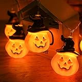 LED Pumpkin Light Strings Ghost Festival Atmosphere Ghost Decorative String Light Terror Party Battery Light Outdoor Light String