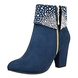Tiukalh Damen Herren Winterschuhe Reißverschluss Mit Absatz Winterstiefel Wärme Gefüttert Wasserdicht Winterboots rutschfeste Outdoor Trekkingschuhe Elegant High-top Schuhe Casual Short Ankle B