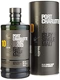 Port Charlotte 10 Years Whisky mit 50% vol. (1 x 0,7l) | Scotch Single Malt Whisky | Würziger Single Malt von der schottischen Insel Islay