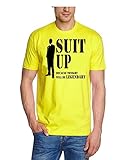 Coole-Fun-T-Shirts Herren t-Shirt How I met Your Mother - Suit UP -gelb, GR.XXL