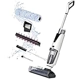 DMGK-A Akkusauger, Nass-/Trockensauger, Dual-Wassertanksystem, 5000mAh Akku, Dauerbetriebszeit ca. 50 Minuten, inklusive Teppichbürste und Hartbodenbürste, Selbstreinigungssystem, LED-Anzeig