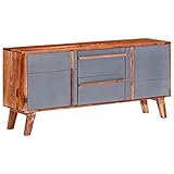 YOPOTIKA TV-Schrank, Highboard, Konsolentisch, Sideboard, Seitenschrank, Anrichte Buffetschrank Schlafzimmer, Studio oder Flur Sideboard Grau 120x30x55 cm M