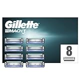 Gillette Mach3 Rasierklingen, 8 Ersatzklingen für Nassrasierer Herren mit 3-fach Kling