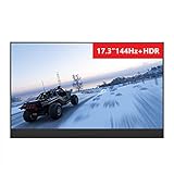 SKTE 17,3 Zoll 120 Hz 144 Hz Tragbarer Computermonitor PC 1920x1080 HDMI 1080P IPS Computer Gaming Display High Hertz 120Hz (Size : 17.3 inch 144Hz)